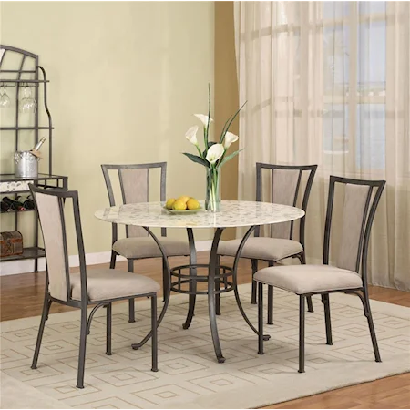 Starmount Dining Table and 4 Side Chairs